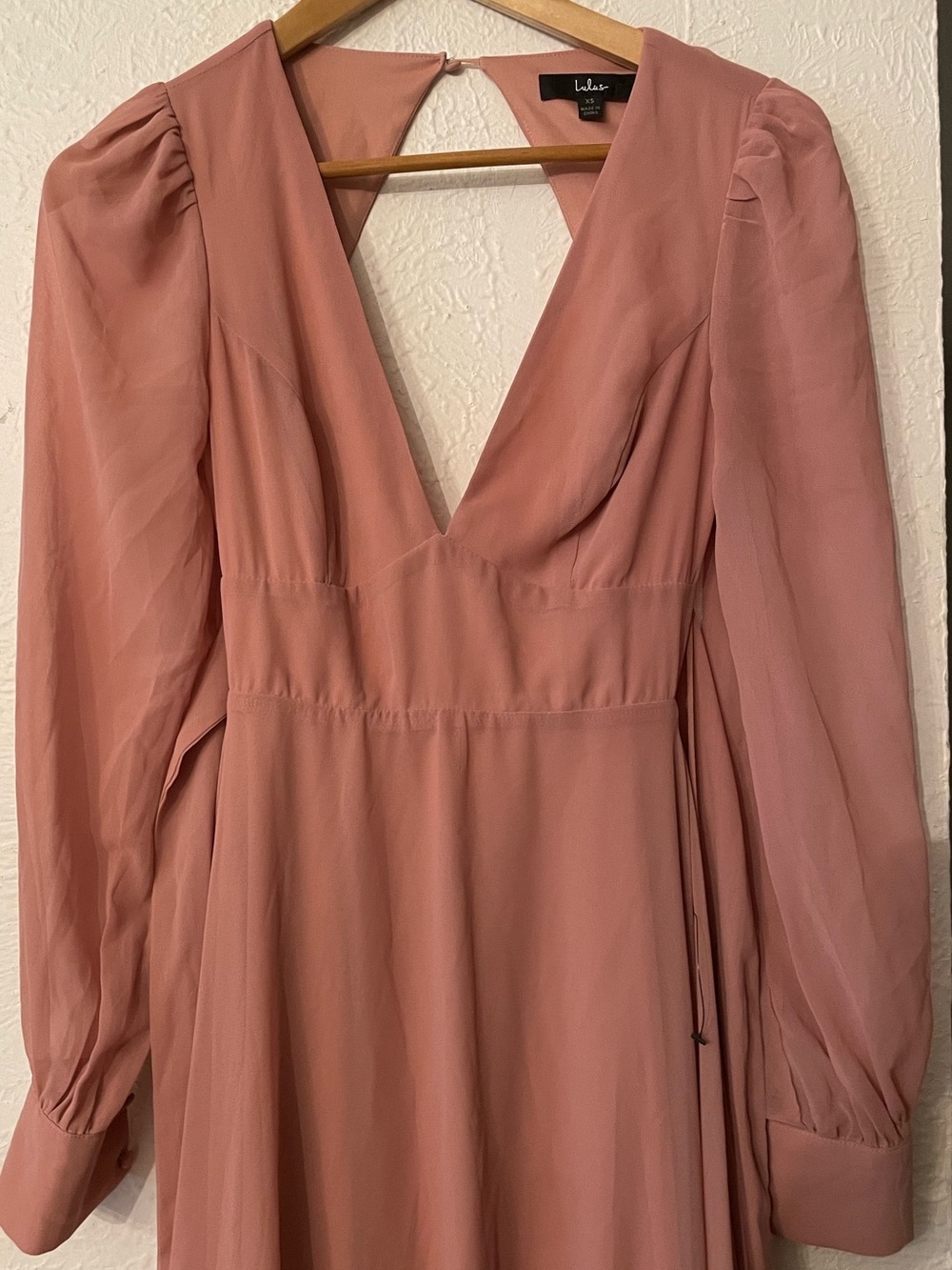 Lulus Talk About Divine Blush
Long Sleeve Backless Maxi Dress Pink Size XS - Picture 4 of 8